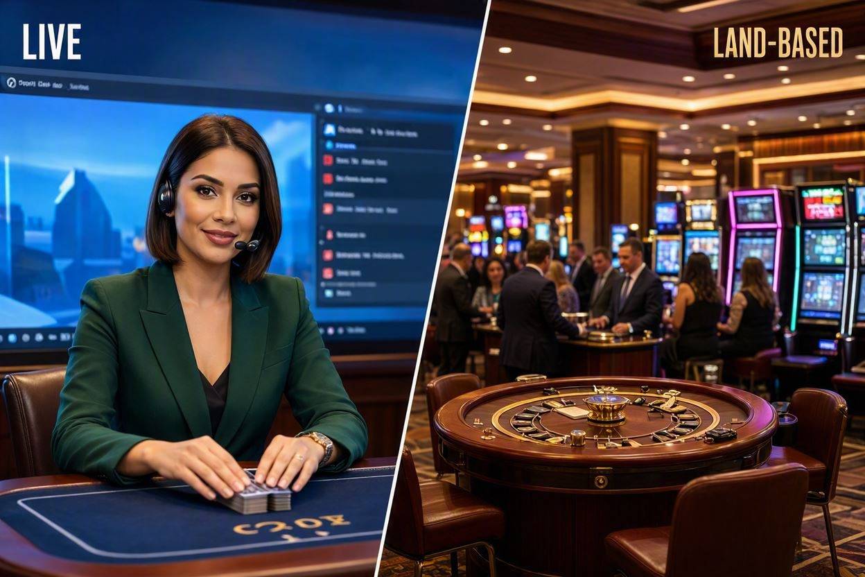 live land-based casino